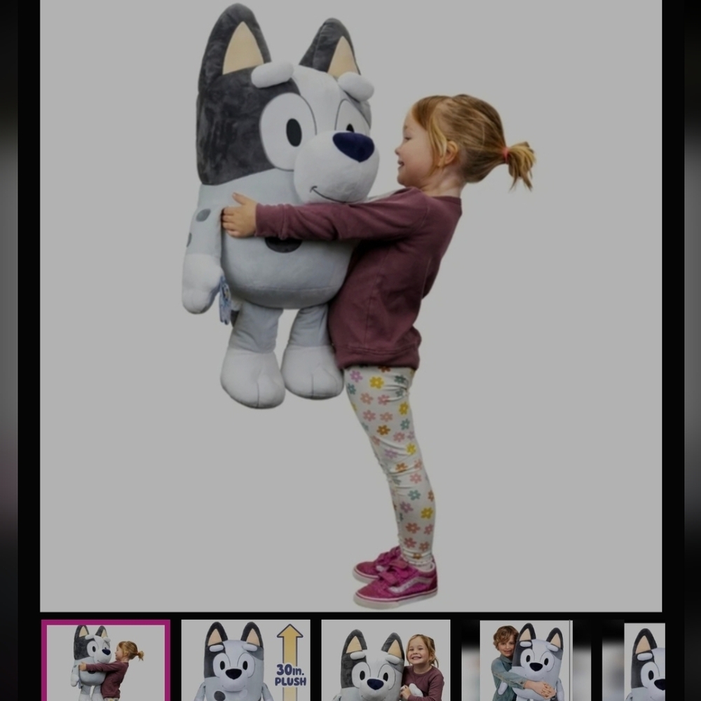 New Bluey Muffin Jumbo Stuffy Super Soft Plush Toy